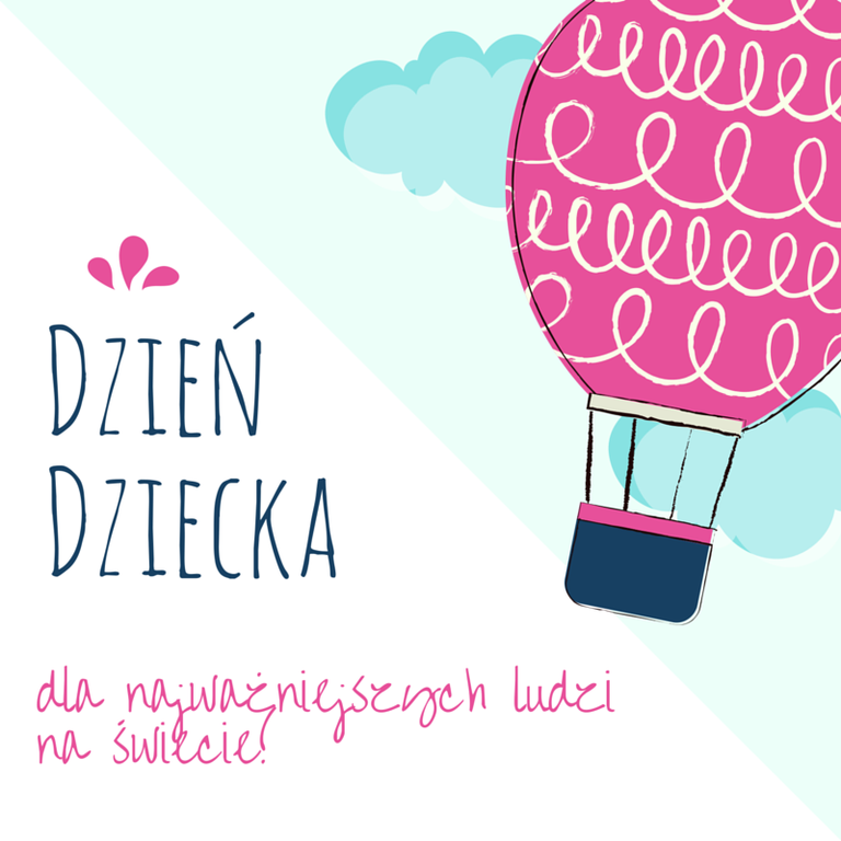 Duży balon z okazji dnia dziecka